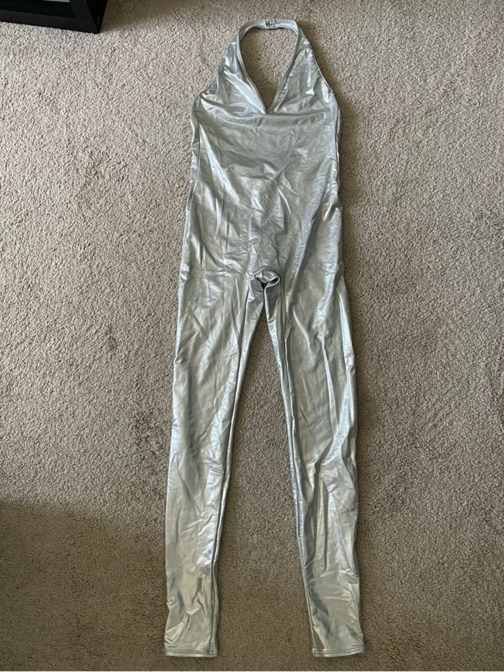 American Apparel Silver Shimmer Jumpsuit